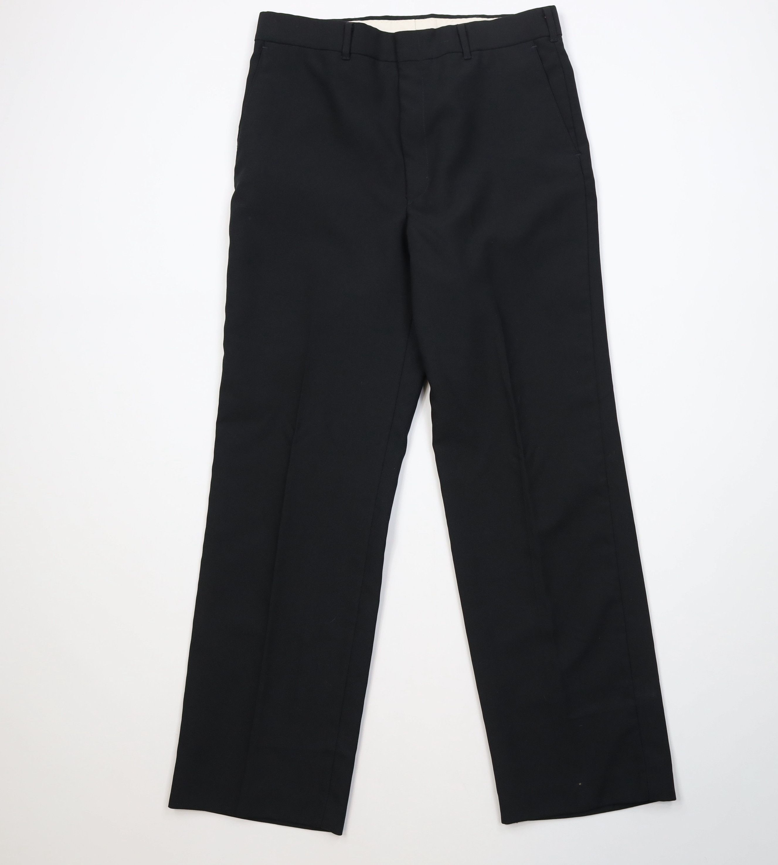 Vintage Vintage 70s Streetwear Straight Leg Chino Pants Black USA Size US 30 / EU 46 - 1 Thumbnail