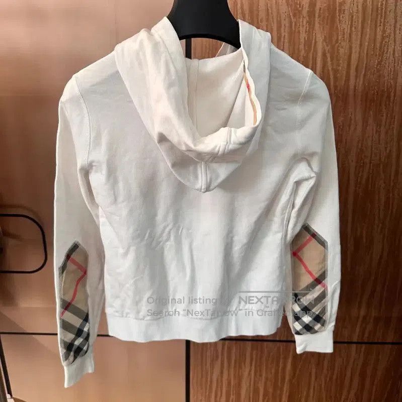 Burberry Burberry Women's M White Cotton Jacket. Size M / US 6-8 / IT 42-44 - 2 Thumbnail