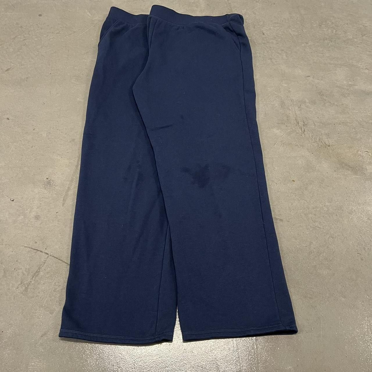 Vintage Vintage Y2K/2000s Baggy Wide Leg Comfortable Blue SweatPants! Size US 38 / EU 54 - 2 Thumbnail