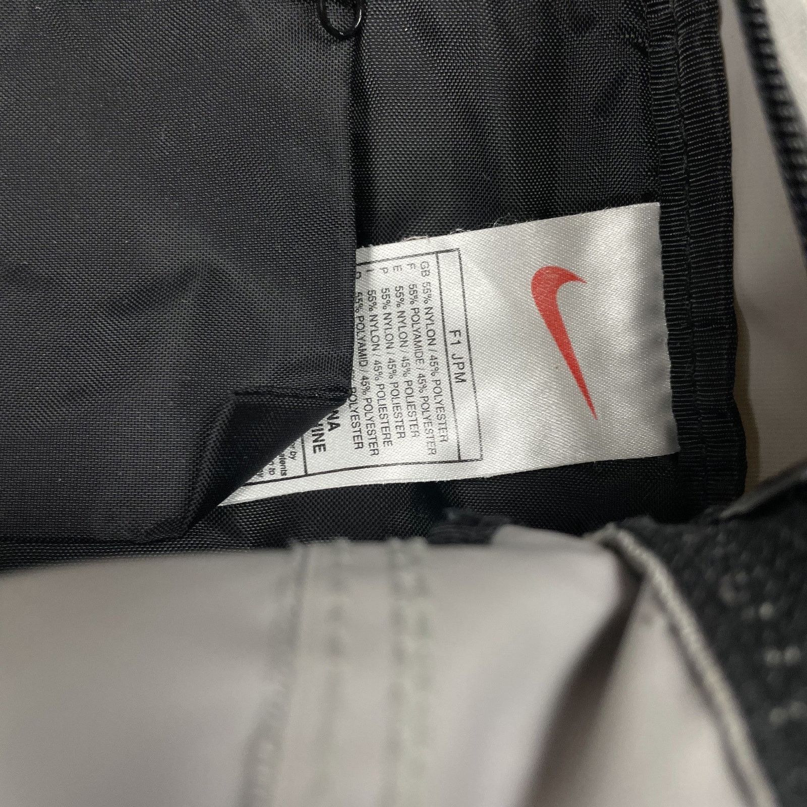 Nike × Vintage Vintage Nike Gray Black Swoosh Adjustable Strap Backpack Bag Size ONE SIZE - 8 Thumbnail