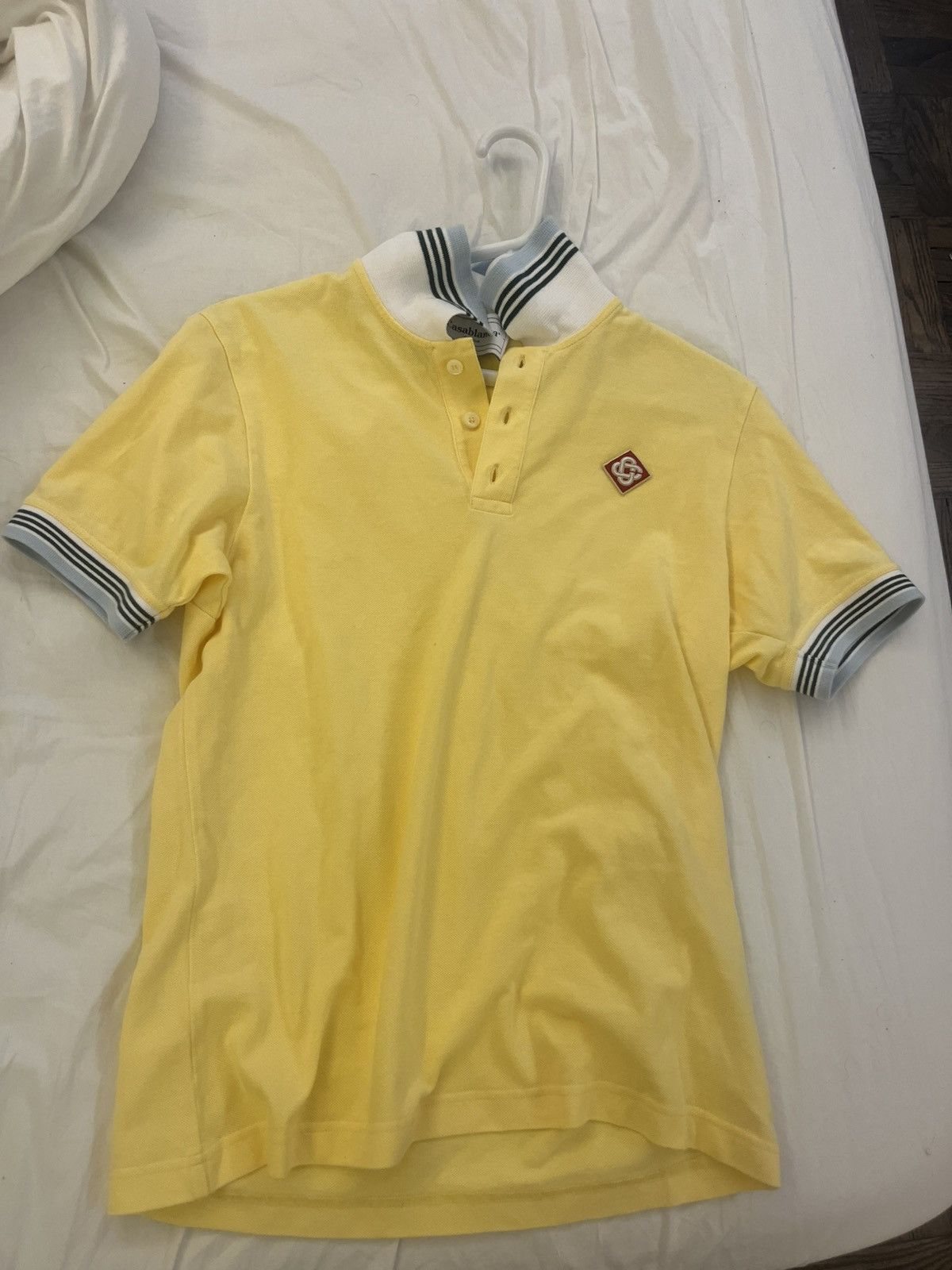Casablanca Casablanca Pique Polo Shirt Small Size US S / EU 44-46 / 1 - 1 Thumbnail