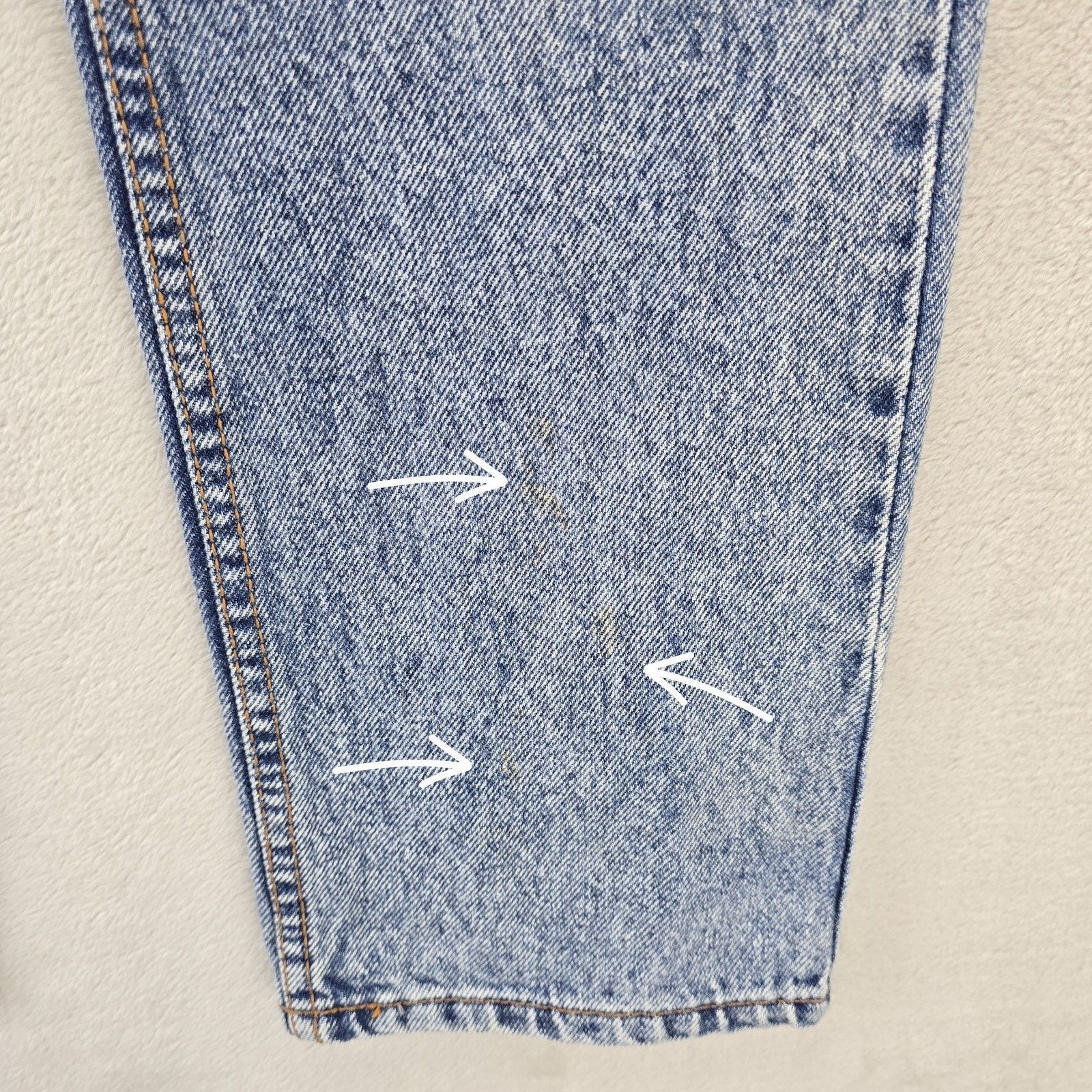 Levi's Vintage 80s Levis 505 Jeans Womens 14 (Fits 26x26) Acid Wash Size 26" / US 2 / IT 38 - 3 Thumbnail