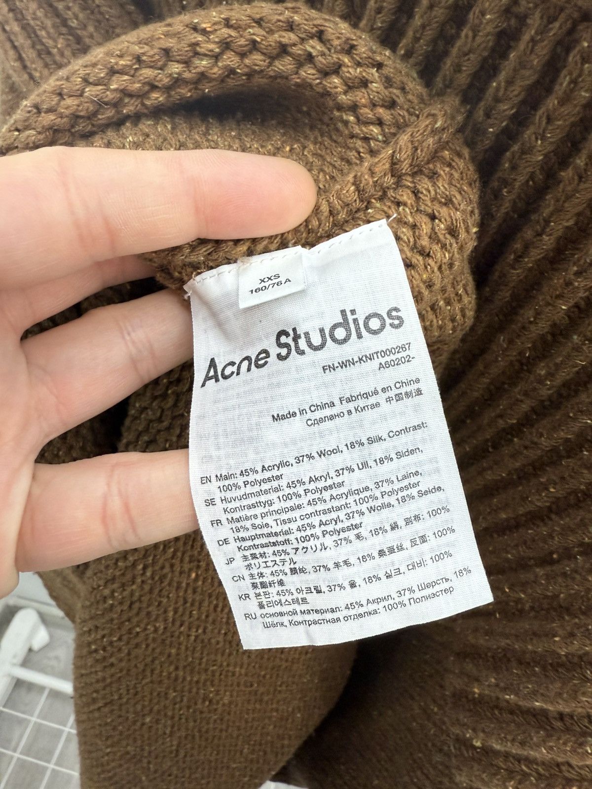 Acne Studios Acne Studios Heavy Ribbed Knit Turtleneck Oversized Sweater Size XS / US 0-2 / IT 36-38 - 4 Thumbnail