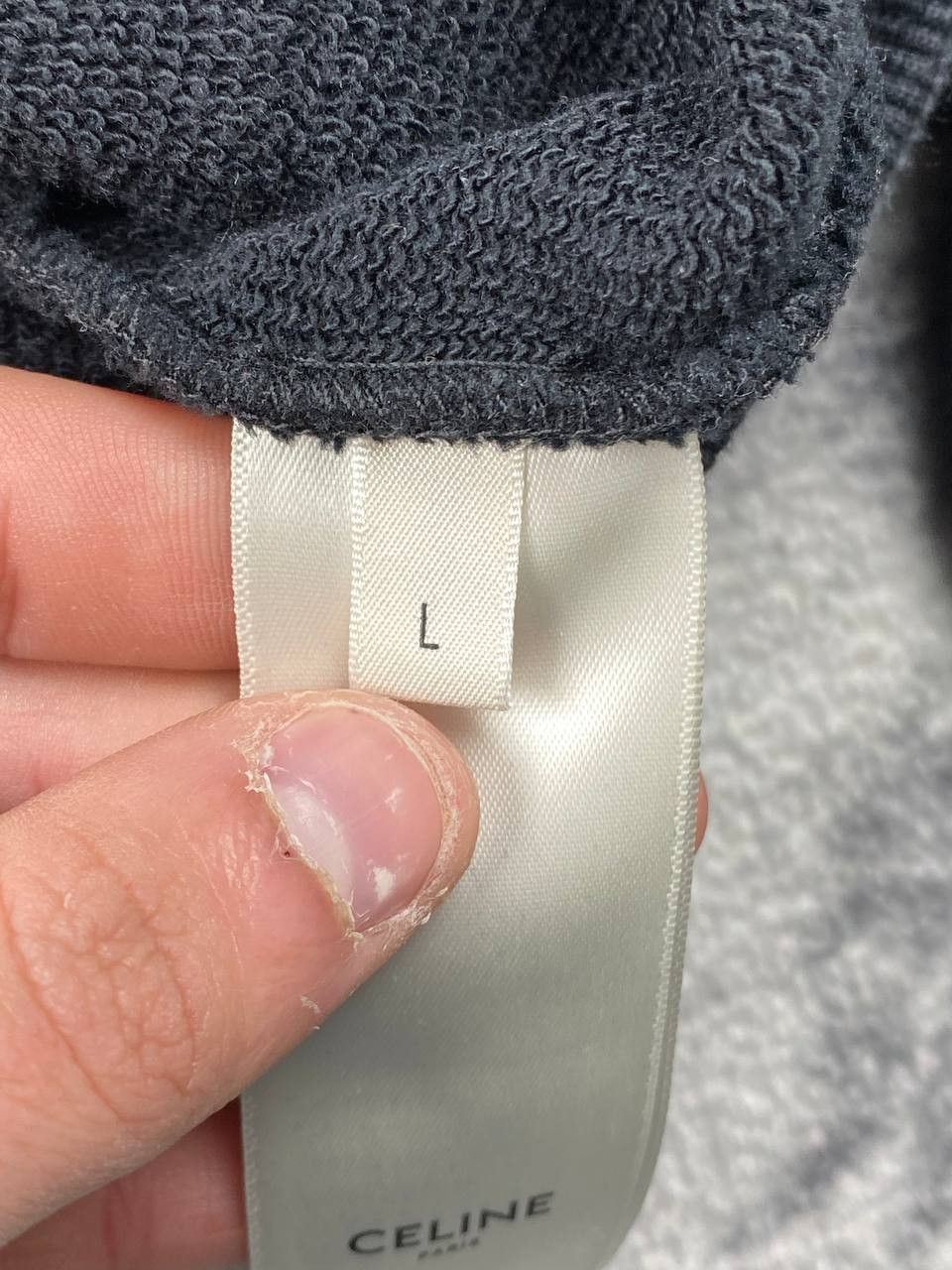 Celine Celine Cardigan Big Logo Men Size L Black Size US L / EU 52-54 / 3 - 8 Thumbnail