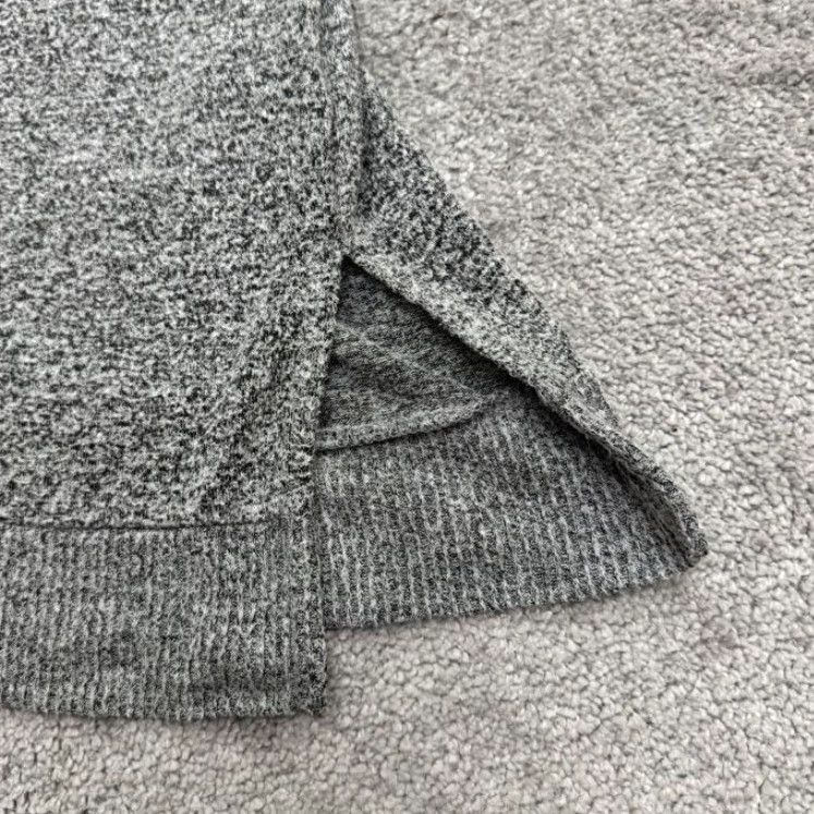 Lucky Brand Lucky Brand Tunic V-Neck Pullover Sweater Womens Small Petite Heather Gray Knit Size S / US 4 / IT 40 - 4 Thumbnail