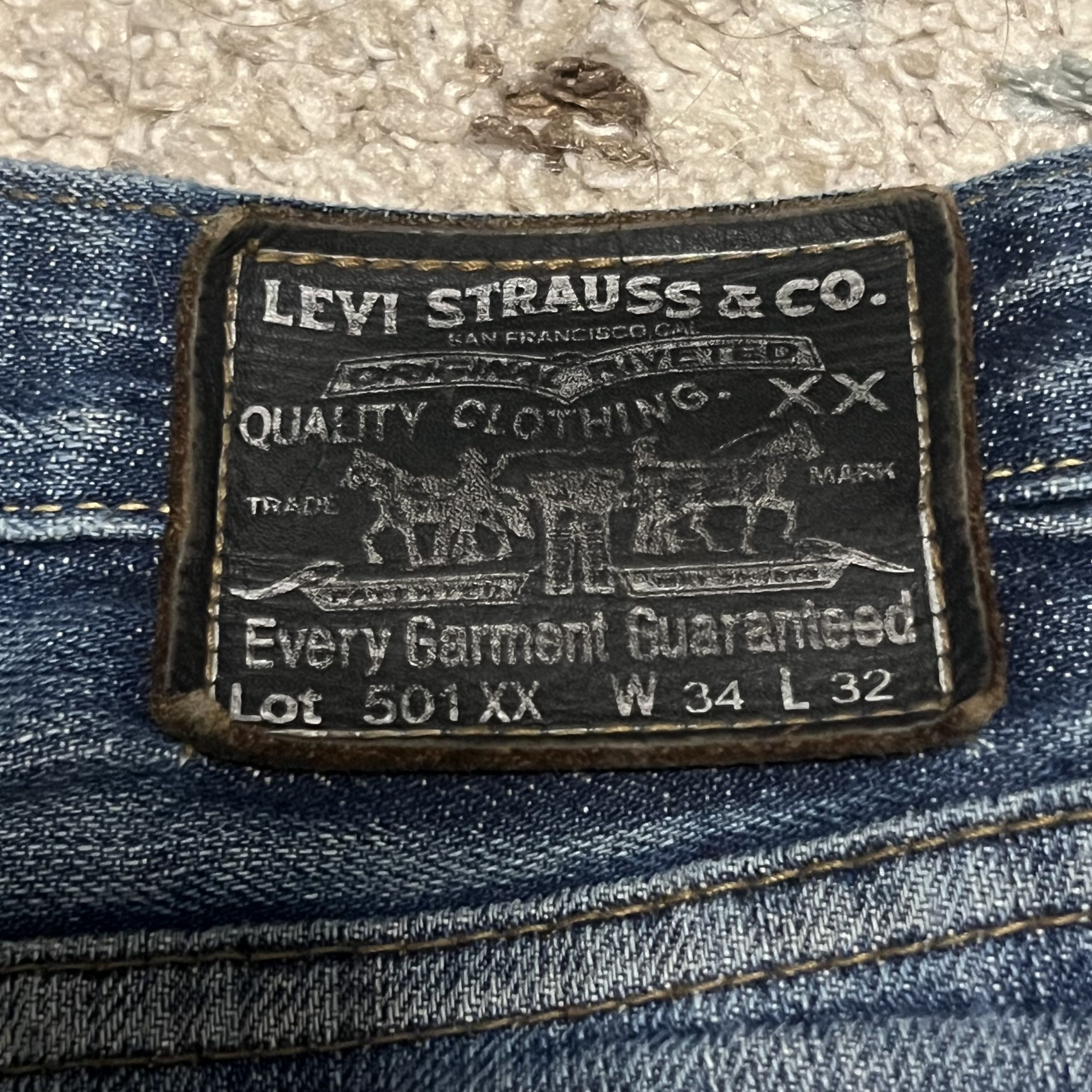 Levi's × Levi's Vintage Clothing × Vintage Levis Vintage Clothing 501XX Big E Selvedge Jeans 32x28 Size US 32 / EU 48 - 5 Thumbnail