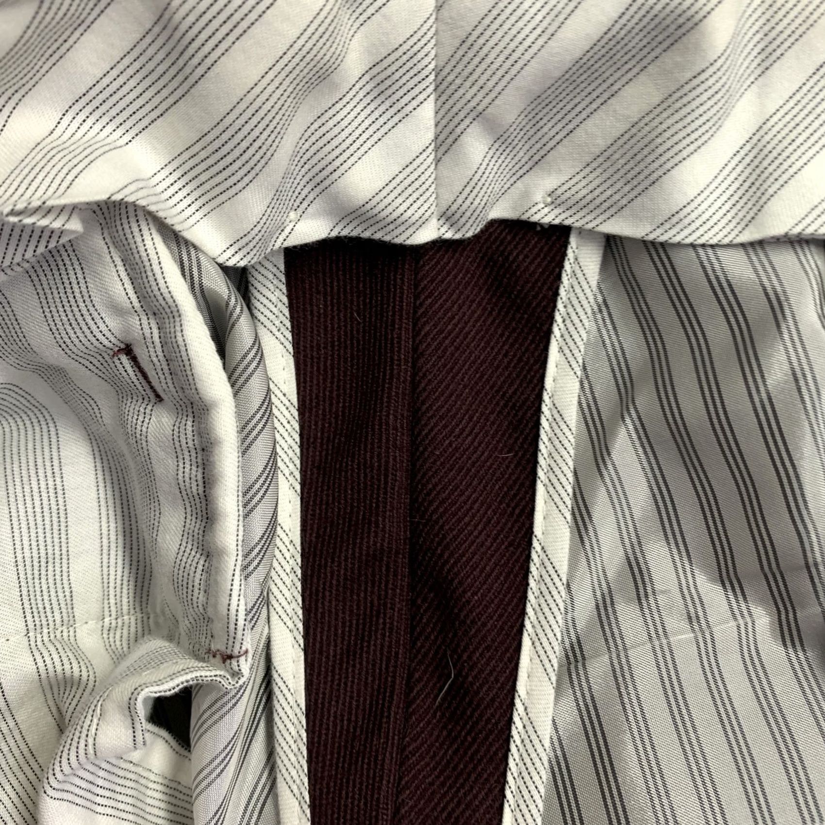 Vintage BLACK FLEECE Dress Pants Burgundy Twill Wool M Men Inseam 27 Button Fly Tapered Wool Pants Size US 31 - 6 Thumbnail