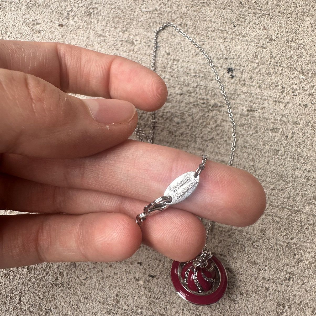 Vivienne Westwood Vivienne Westwood 3D Orb Rare pink silver Necklace Size ONE SIZE - 5 Thumbnail