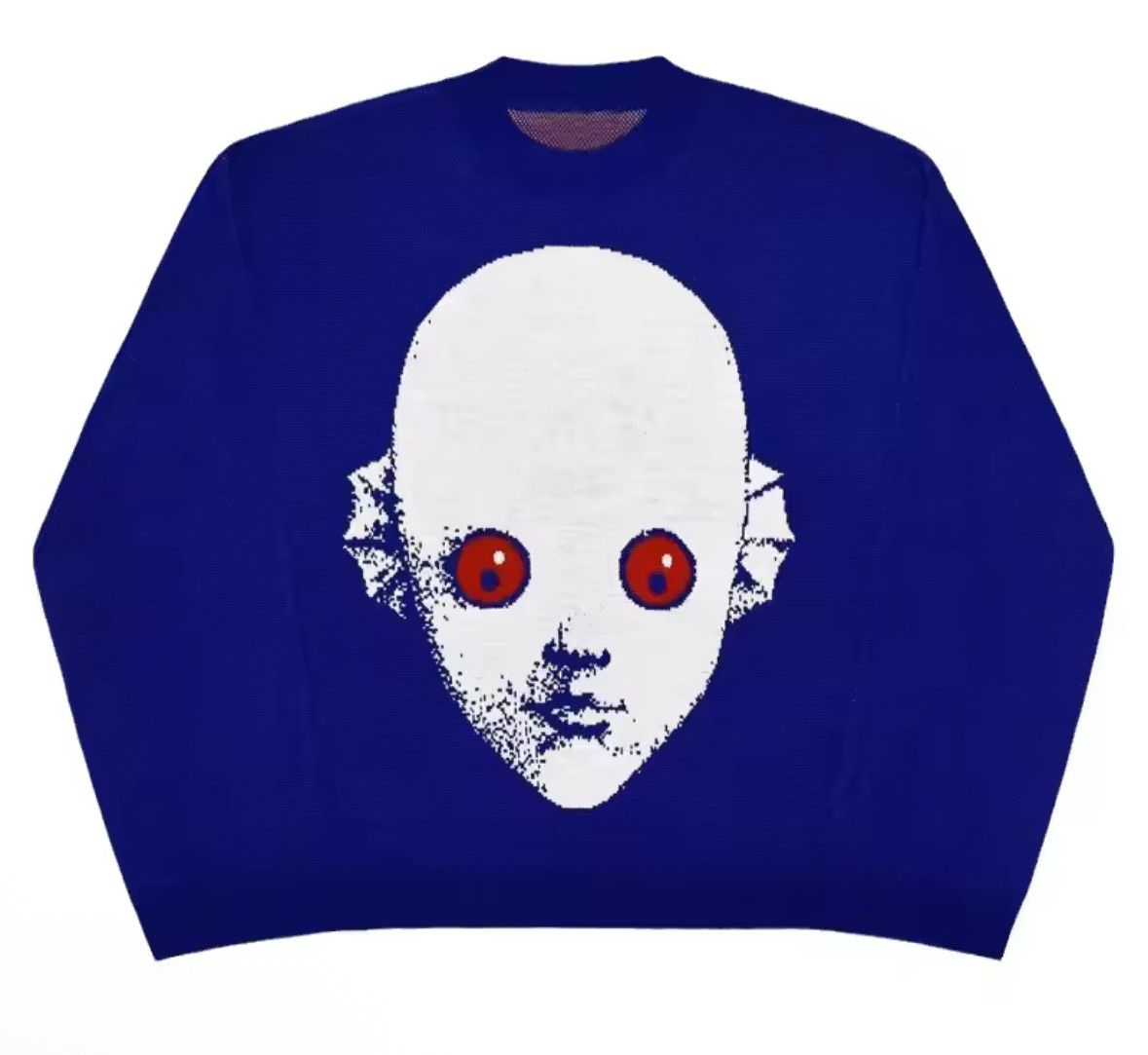 Other Gothic Y2K Anime Jacquard Pullover Knit Oversized Sweater Size US L / EU 52-54 / 3 - 1 Thumbnail