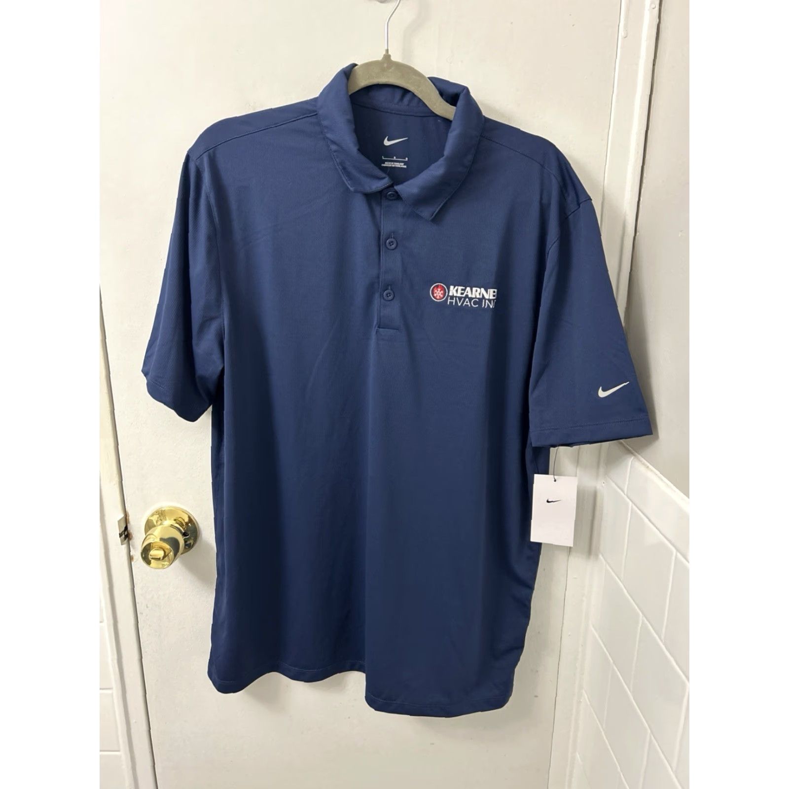 Nike Nike Golf Polo Shirt Mens L Navy Blue S/S 883681-410 NWT Size US L / EU 52-54 / 3 - 2 Thumbnail