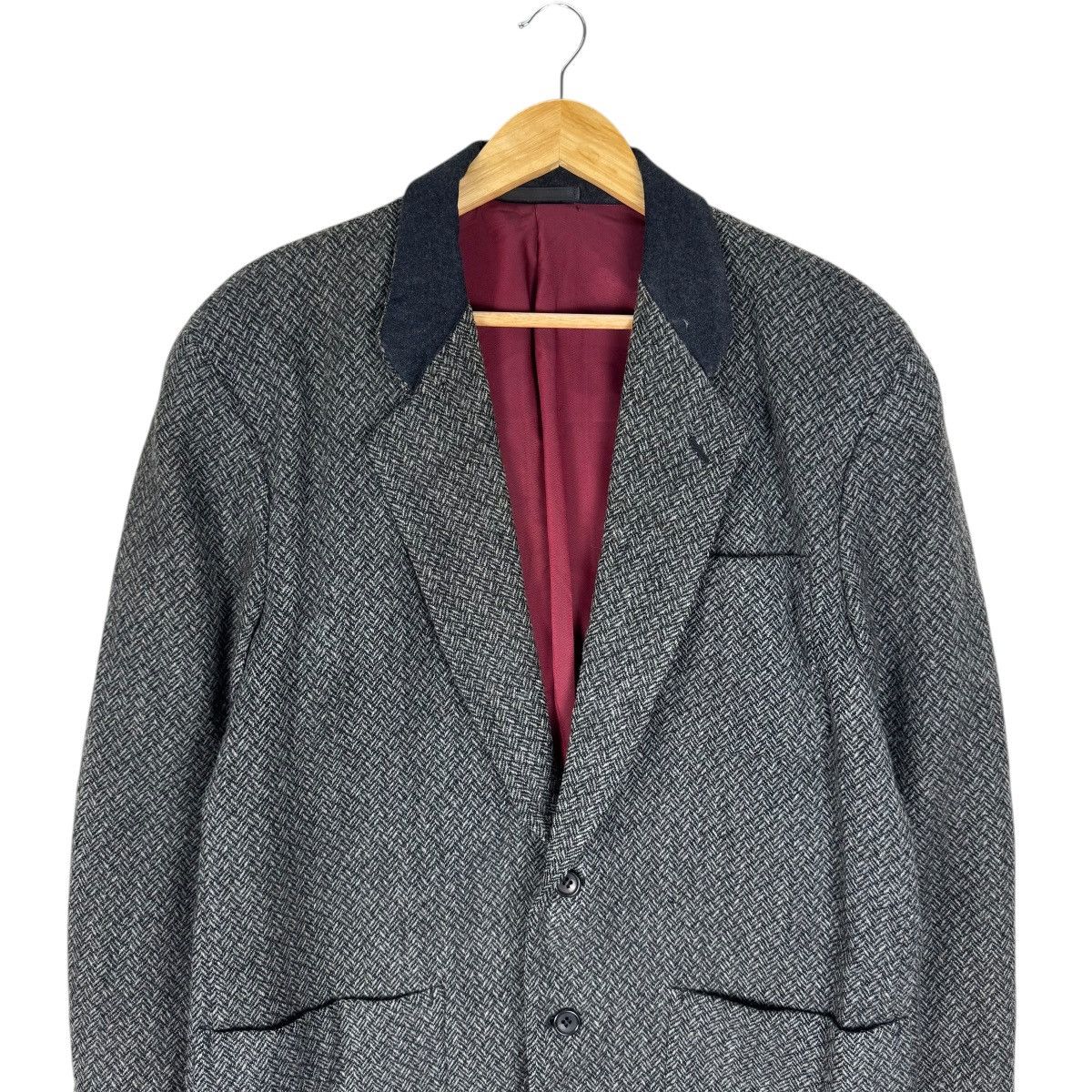 Comme des Garcons Homme Plus 🔥CDG HOMME PLUS AW1989 HERRINGBONE BLAZER COAT Size US M / EU 48-50 / 2 - 3 Thumbnail