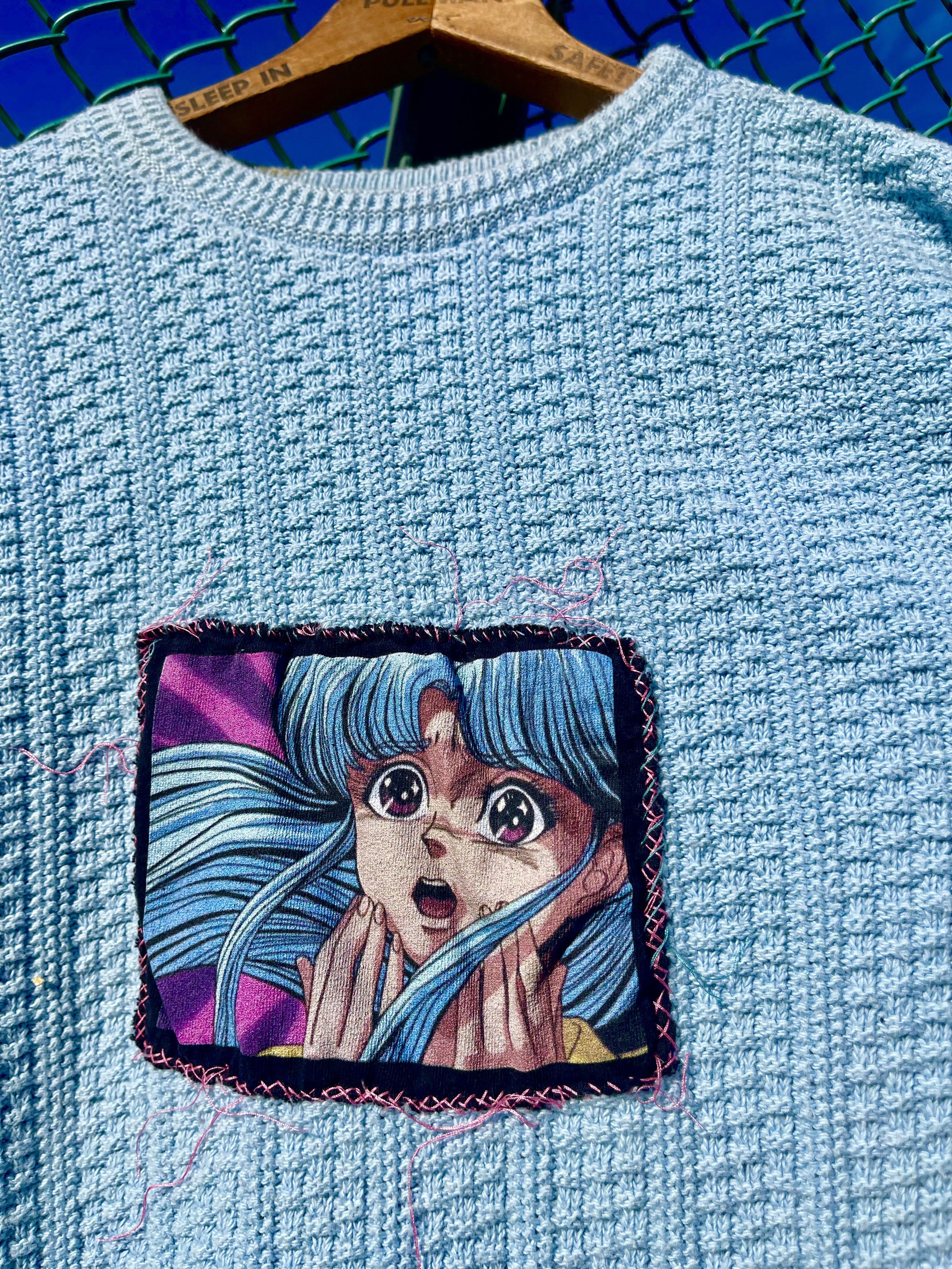 Anime × Japanese Brand Vintage Anime Sweater | Cut & Sew Custom Size US L / EU 52-54 / 3 - 3 Thumbnail
