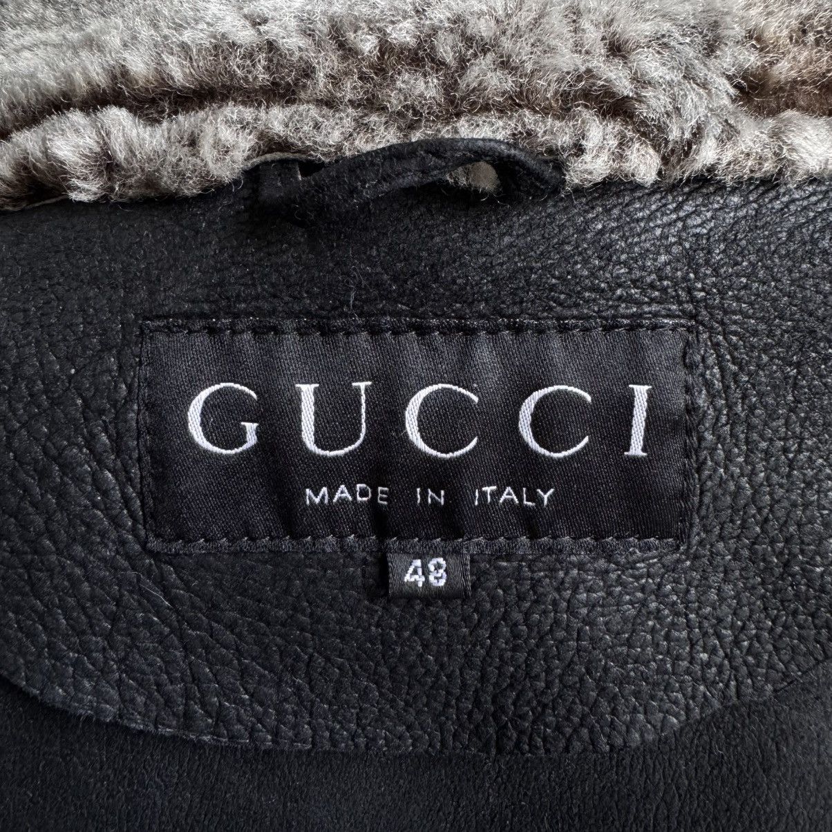 Gucci Gucci Tom Ford FW1996 Oversized Heavy Shearling Leather Coat Size US M / EU 48-50 / 2 - 13 Thumbnail
