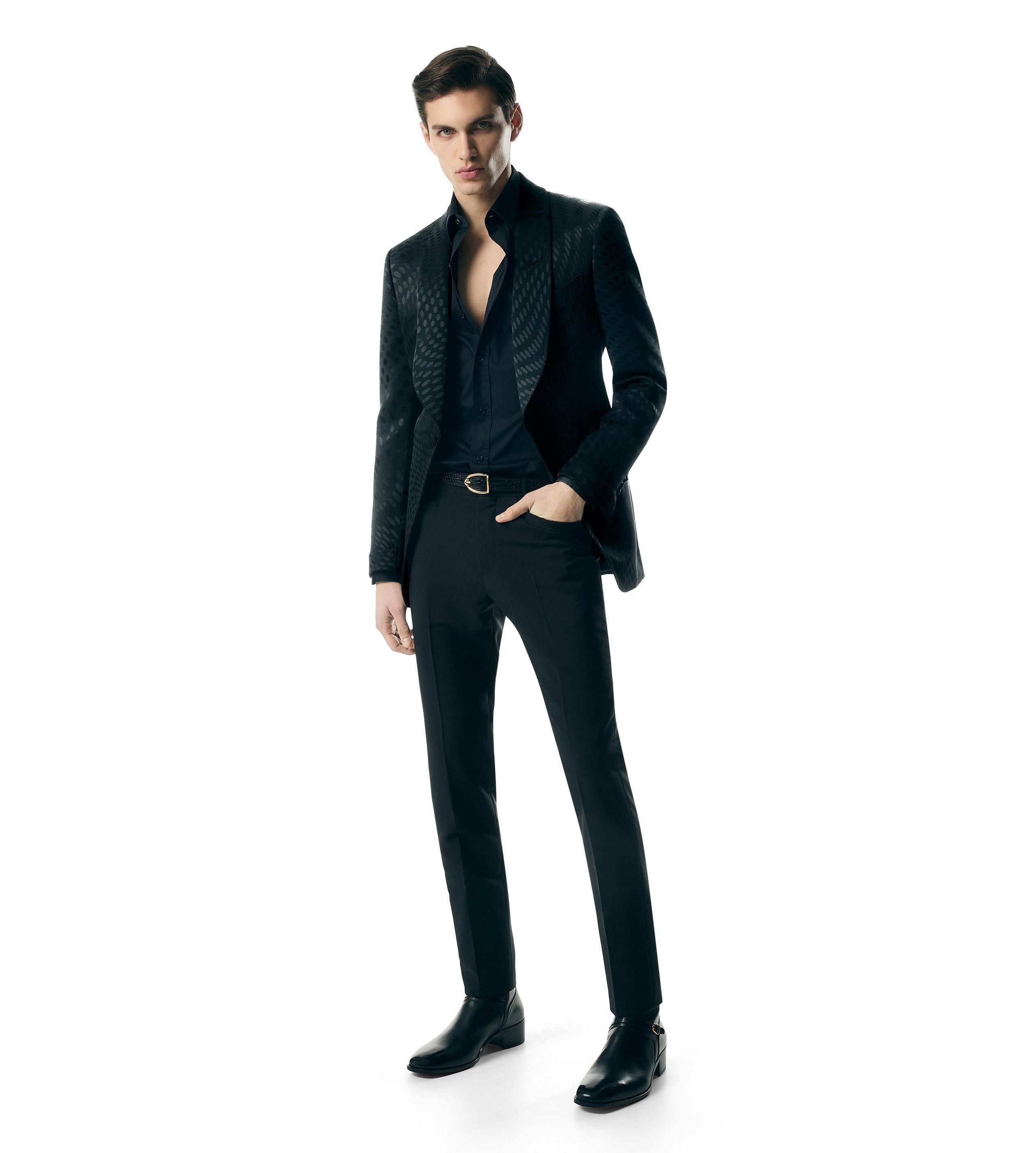 Tom Ford o1w1db10925 JESHF2 Jacket in Black Size US M / EU 48-50 / 2 - 2 Thumbnail