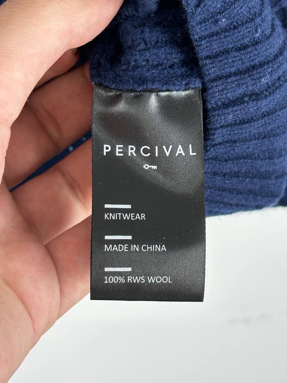 Percival Percival Casual Wool Blue Sweater Size L Size US L / EU 52-54 / 3 - 5 Thumbnail