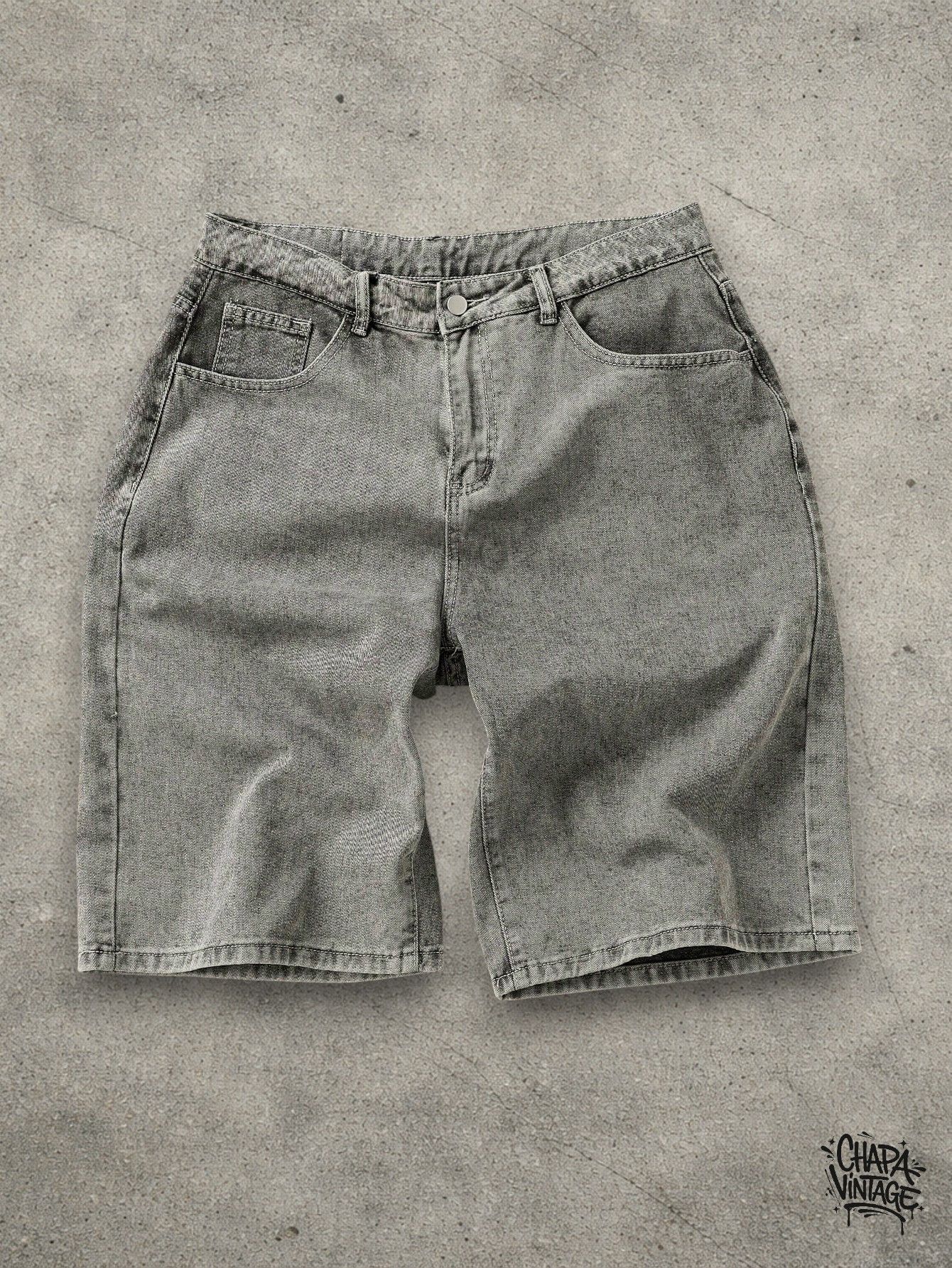 Vintage light gray shorts Size US 32 / EU 48 - 1 Thumbnail
