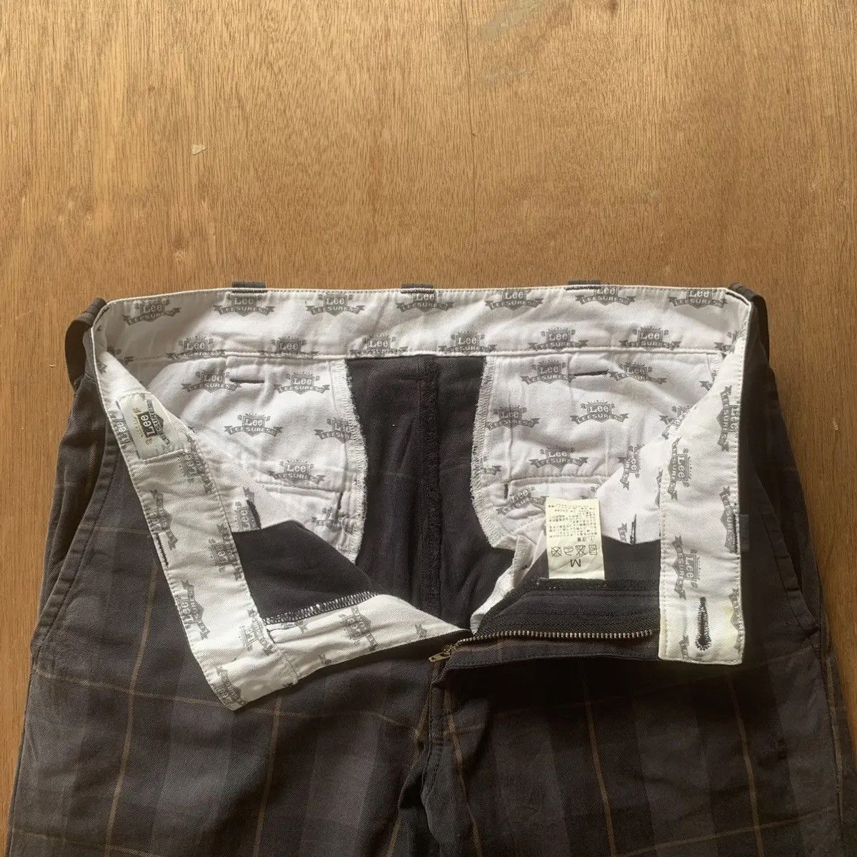 Buckle Black × Japanese Brand × Seditionaries VINTAGE LEE 32x32 TROUSERS CHECK PLAID CINCH BACK PANTS Size US 32 / EU 48 - 7 Thumbnail
