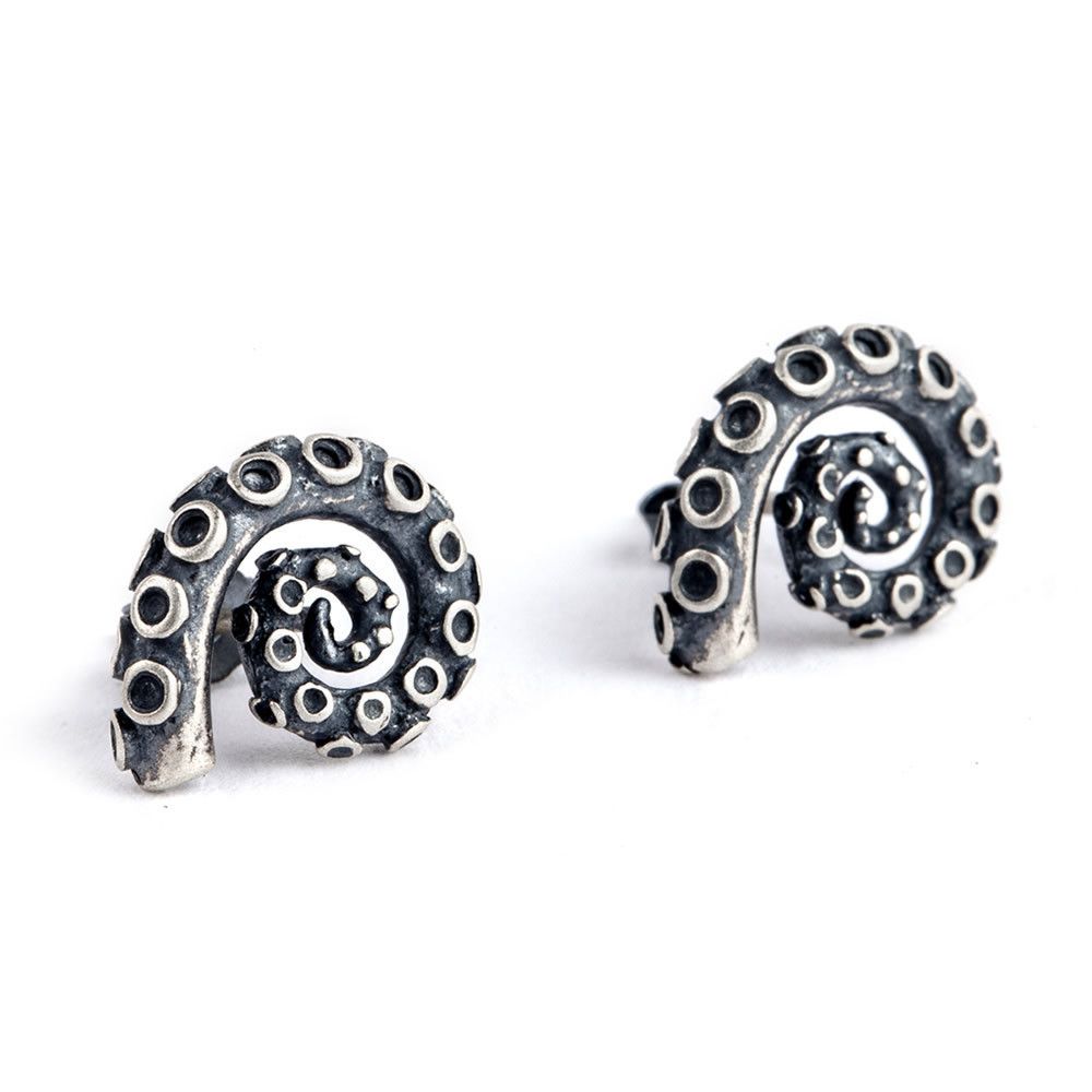 Jewelry Deep-sea monster Future Earrings One Pairs Chrome Jewelry Size ONE SIZE - 6 Thumbnail