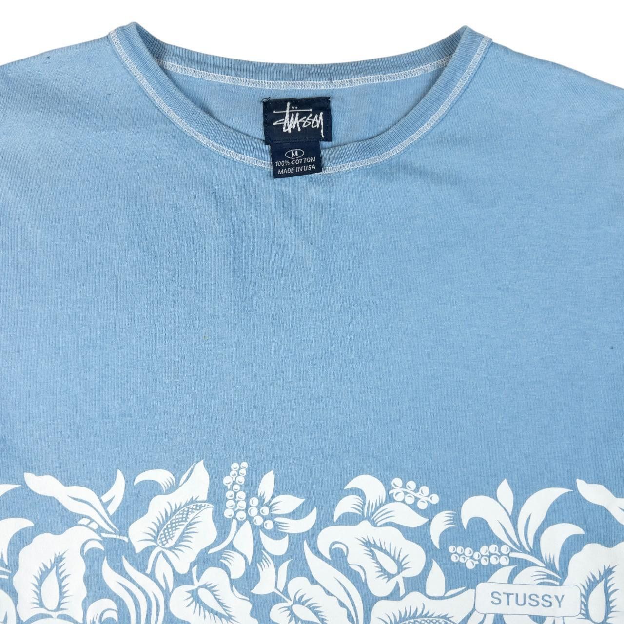 Stussy Vintage Stussy Floral Surf Graphic T Shirt Size M Size US M / EU 48-50 / 2 - 3 Thumbnail