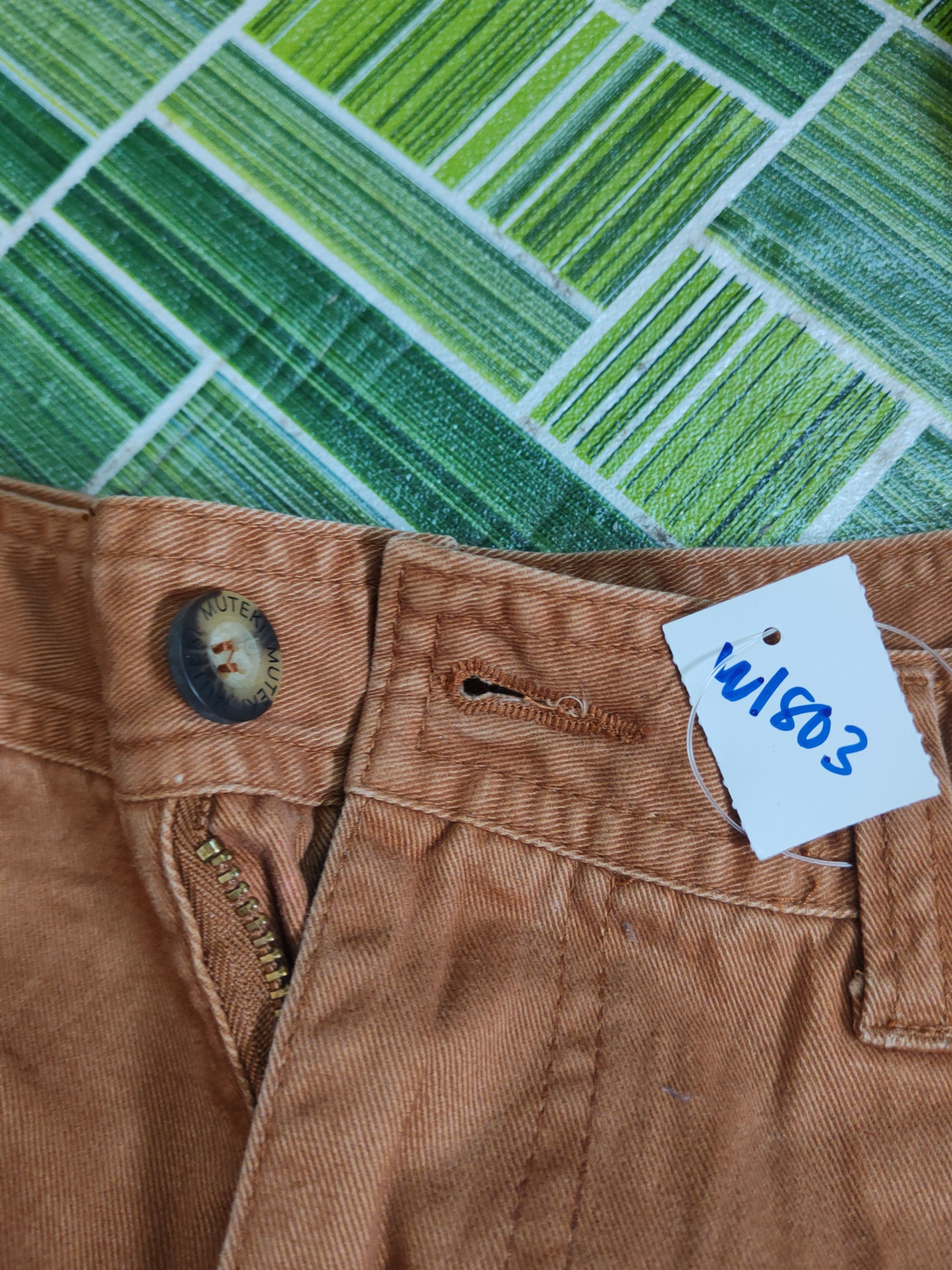 Japanese Brand Muteki Dark Orange Multipocket Tactical Cargo Pants #W1803 Size US 32 / EU 48 - 15 Thumbnail