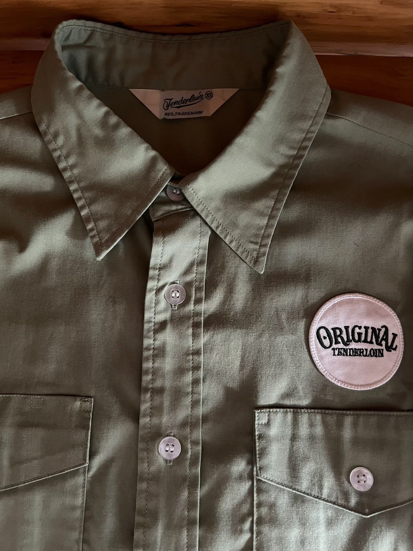 Tenderloin Tenderlion Vintage Olive Green Work Shirt Size US XS / EU 42 / 0 - 9 Thumbnail