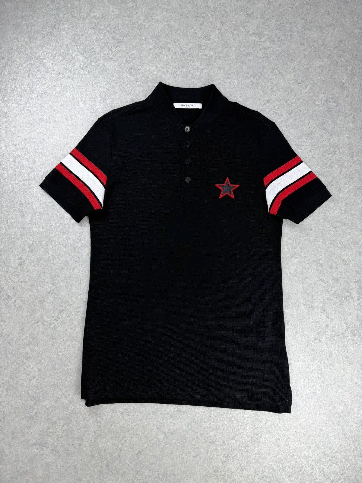 Givenchy Black & Red Classic Stars Polo | Grailed