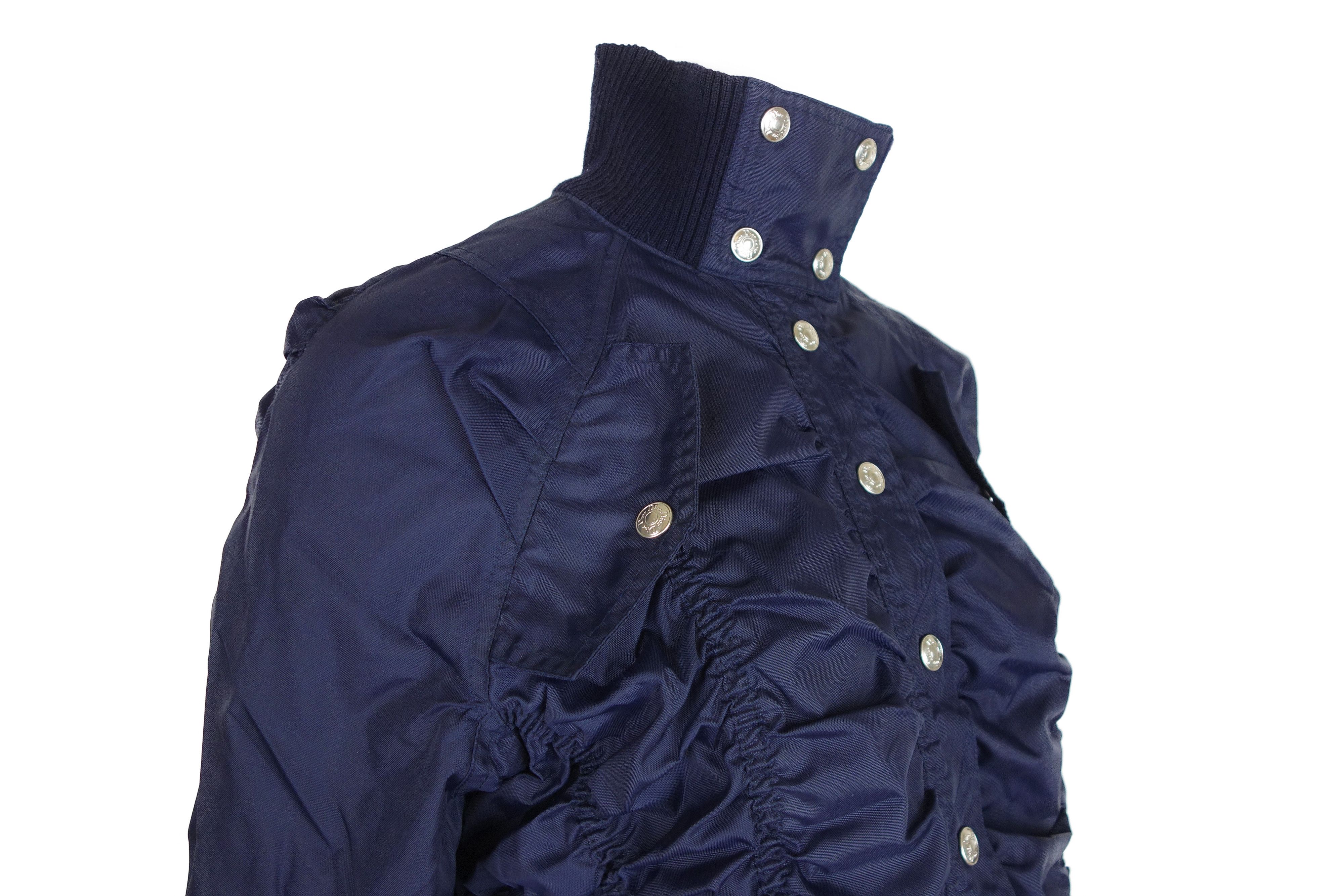 Dior Christian Dior Boutique Navy Blue Bomber Jacket 2004 Size S / US 4 / IT 40 - 8 Thumbnail