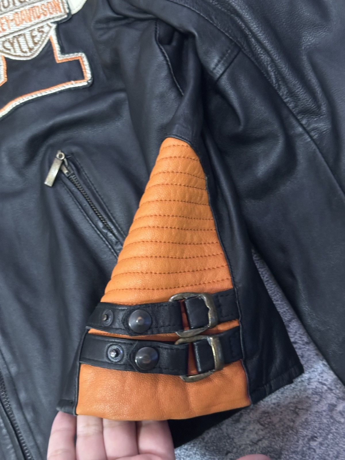 Harley Davidson Harley-Davidson Victory Lane Leather Riding Jacket Size S Size US S / EU 44-46 / 1 - 13 Thumbnail