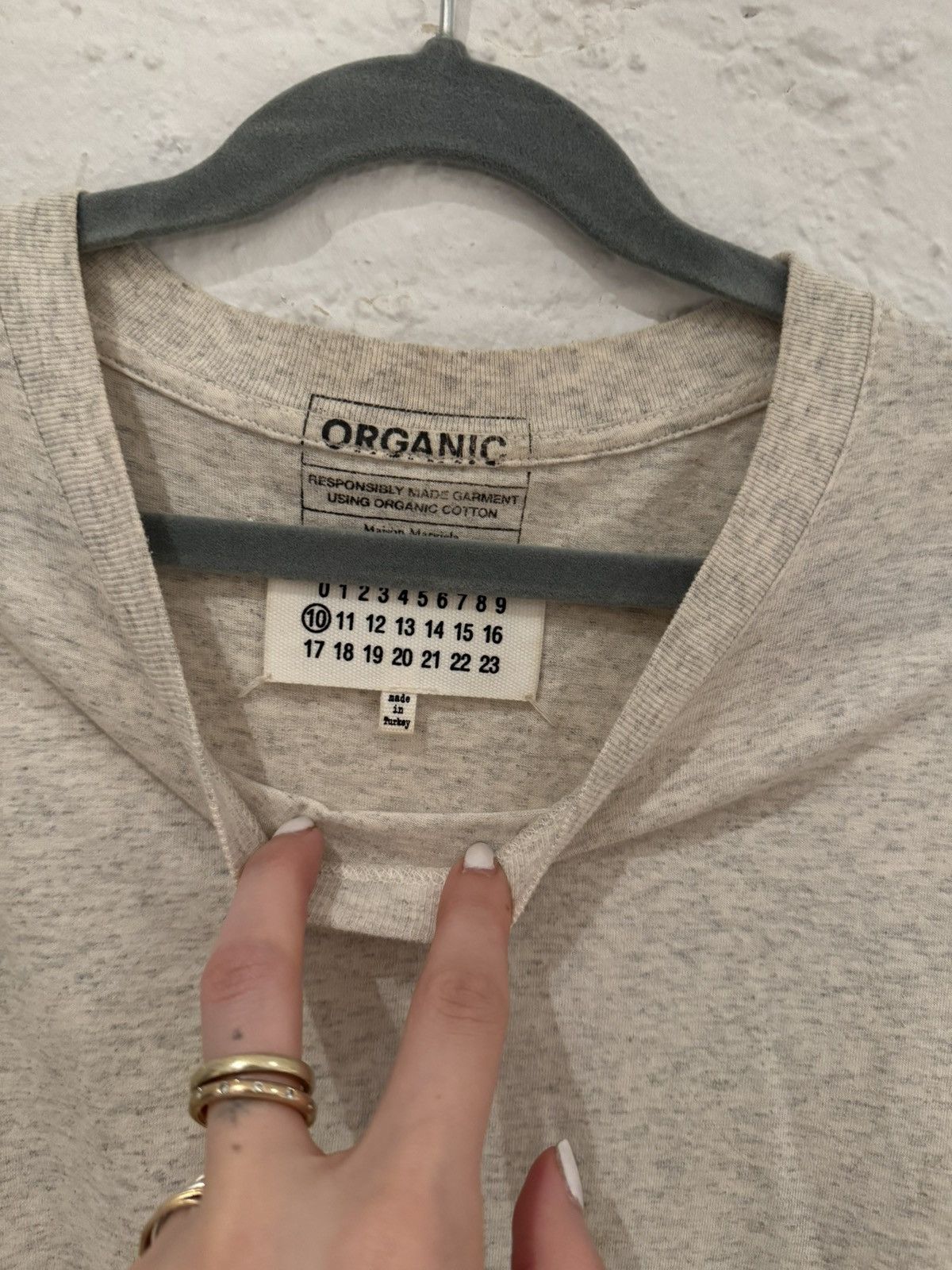 Maison Margiela Maison Margiela grey basic tshirt Size US S / EU 44-46 / 1 - 2 Thumbnail