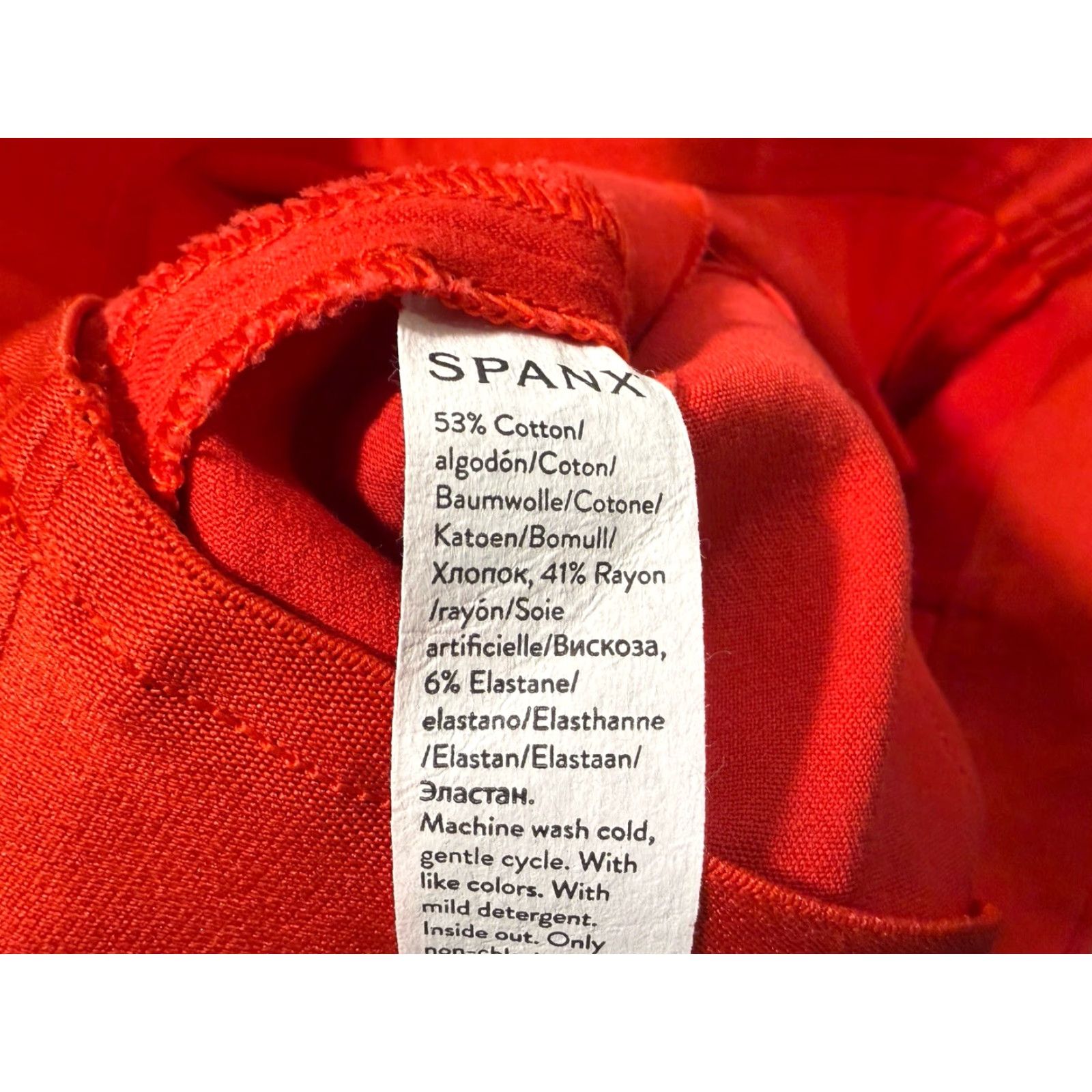 Spanx SPANX on-the-go kick flare pant True Red Size Medium 28x26 NWT Dress Pants Womens Flared Pull On Size 32" / US 10 / IT 46 - 8 Thumbnail