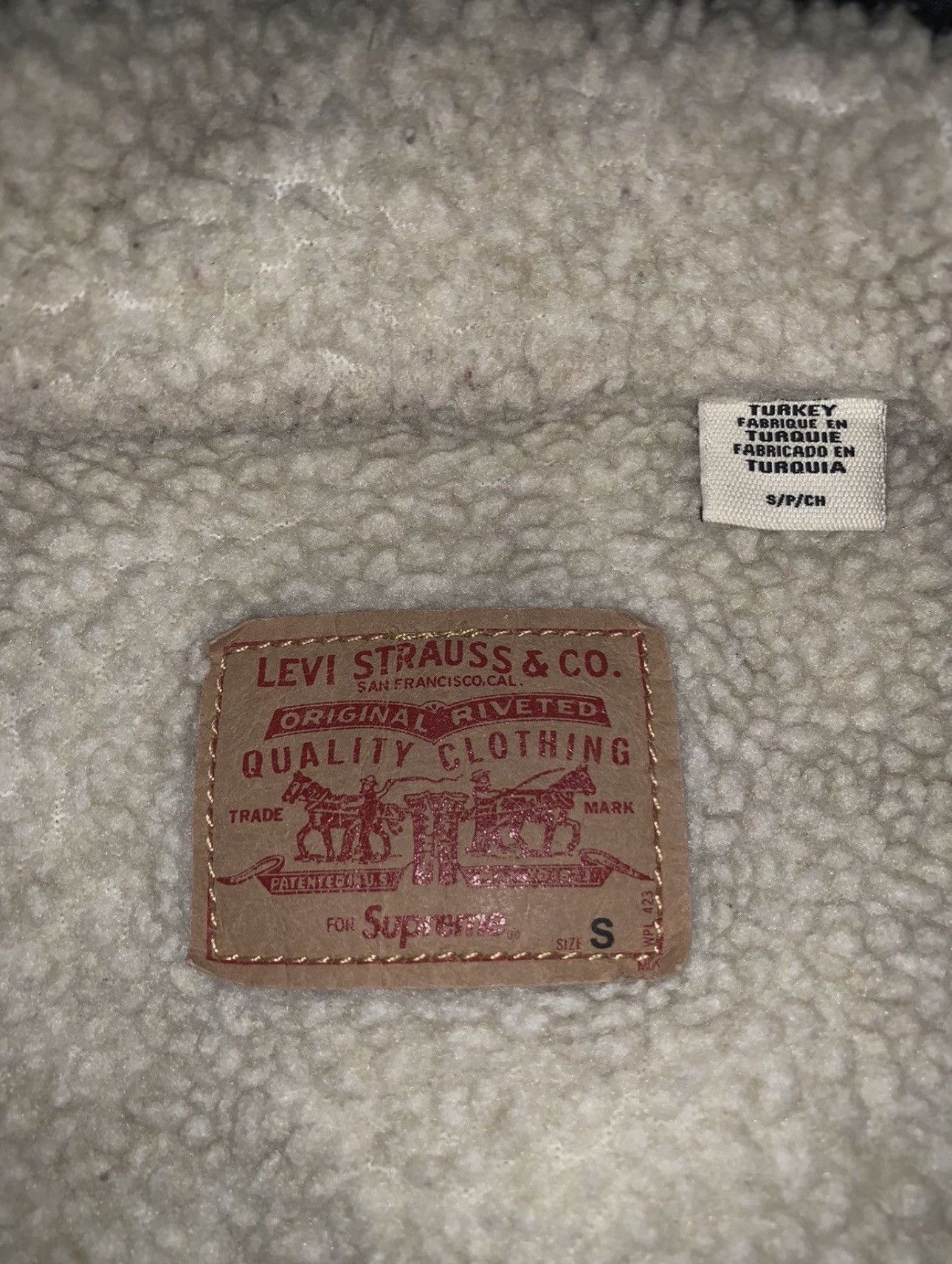 Levi's × Supreme Levi’s x Supreme sherpa Trucker Jacket FW16 Collection Size US S / EU 44-46 / 1 - 2 Thumbnail