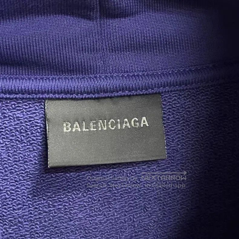Balenciaga Balenciaga Blue Embroidered Hoodie. Size US S / EU 44-46 / 1 - 3 Thumbnail