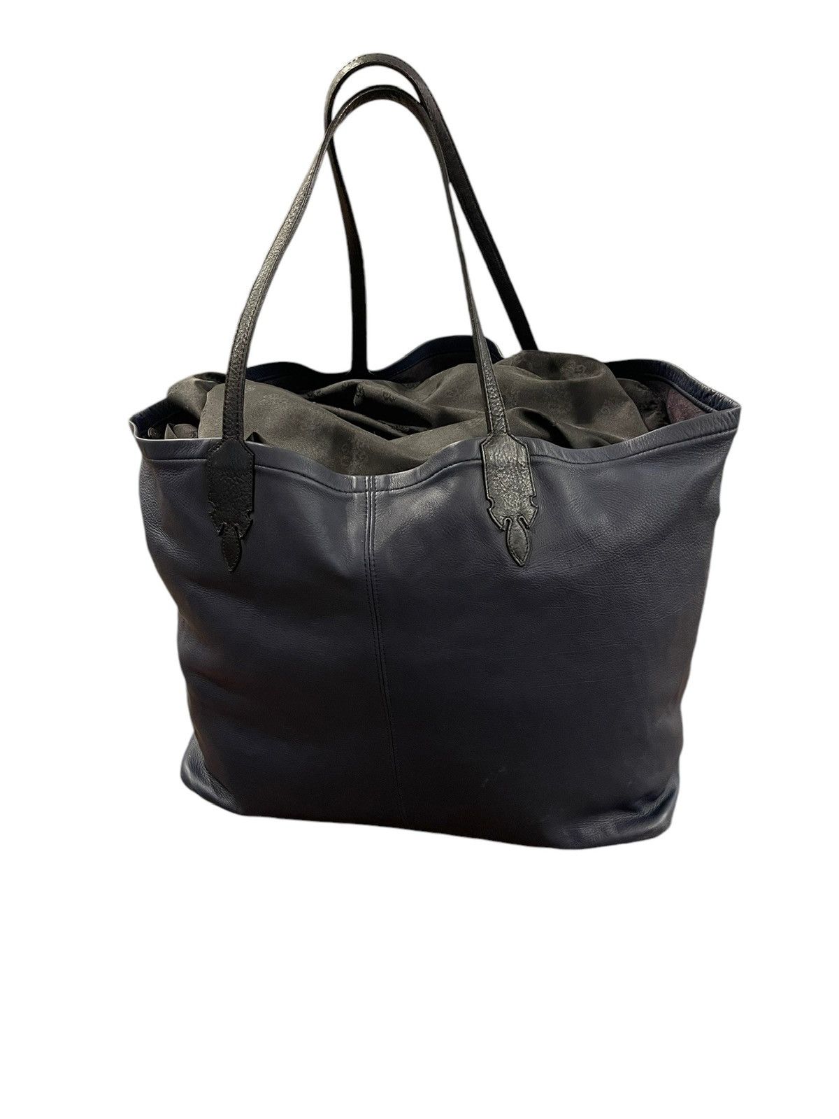 Chrome Hearts Deep Blue Leather Lucille Tote Carrying Bag Size ONE SIZE - 4 Thumbnail