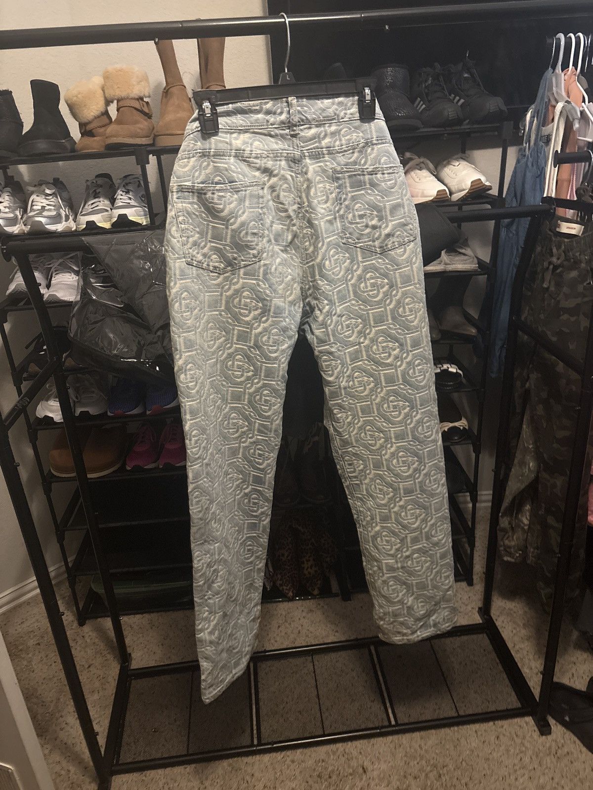 Casablanca Casablanca monogram print straight leg jeans Size US 36 / EU 52 - 2 Thumbnail