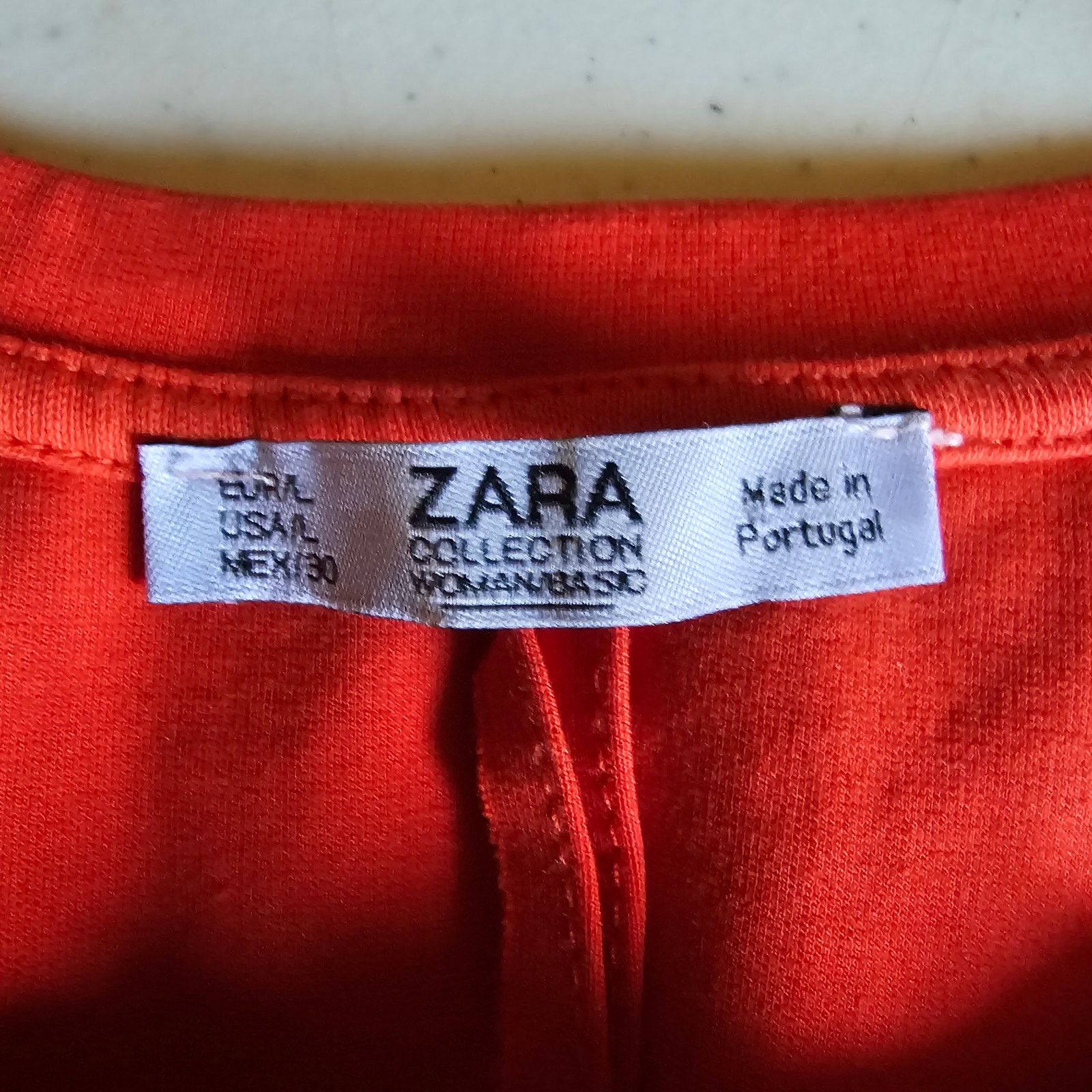 Zara Zara Orange Sleeveless Stretch Midi Pencil Dress L 3141 Size L / US 10 / IT 46 - 3 Thumbnail