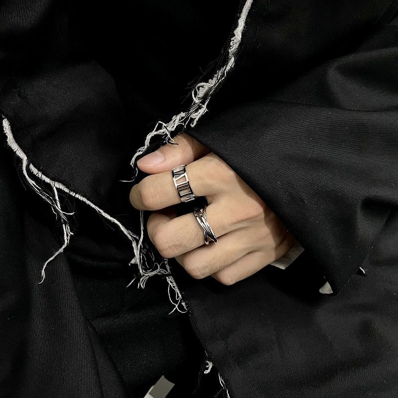 Jewelry Rare Jewelry Rings Open Size Chrome Ring (Size 7-13) Size ONE SIZE - 3 Thumbnail