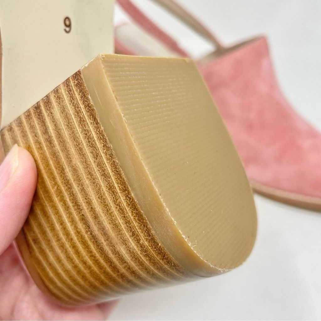 INTENTIONALLY BLANK NEW Intentionally Blank Erica Pink Suede Heeled Mules Size 9 Size US 9 / IT 39 - 10 Thumbnail