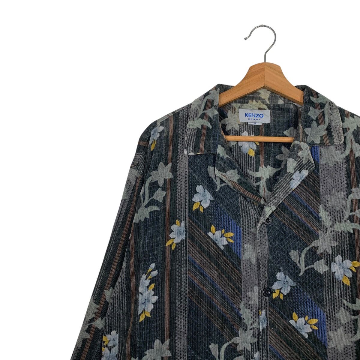 Kenzo KENZO HOMME Motif Flower Shirt Casual Jacket #1571-C70 Size US M / EU 48-50 / 2 - 6 Thumbnail