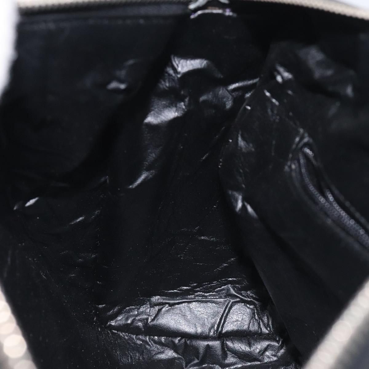 Gucci GUCCI GG Canvas Sherry Line Hand Bag Black Silver 000 0851 Size ONE SIZE - 18 Thumbnail