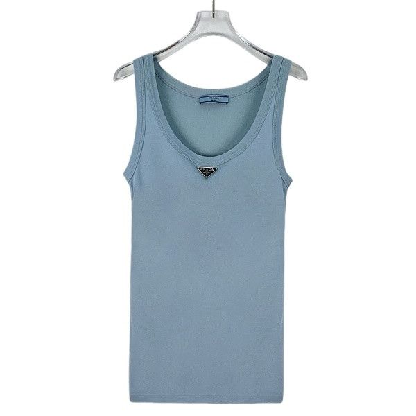 Prada Prada Logo Plaque Tank Top Size 38 Size XS / US 0-2 / IT 36-38 - 1 Thumbnail