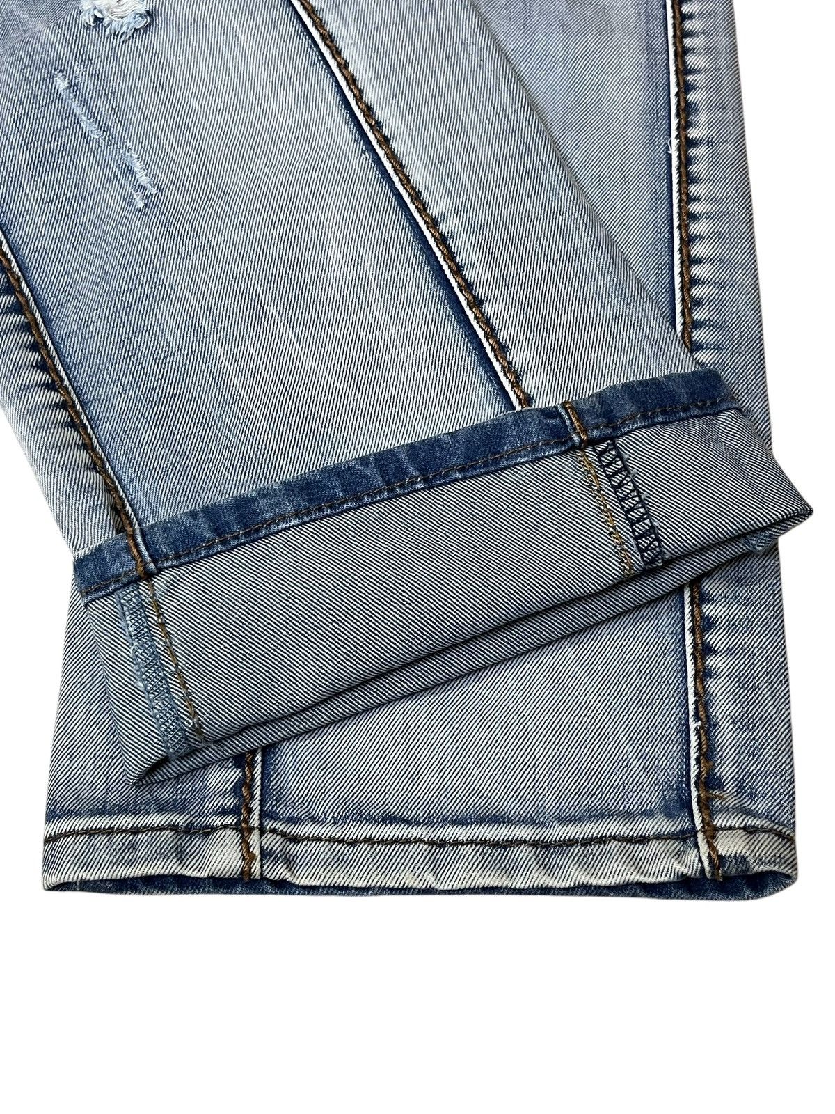 Japanese Brand SICK🔥JAPANESE BRAND FORZA DISTRESSED STYLE JEANS Size US 35 - 14 Thumbnail