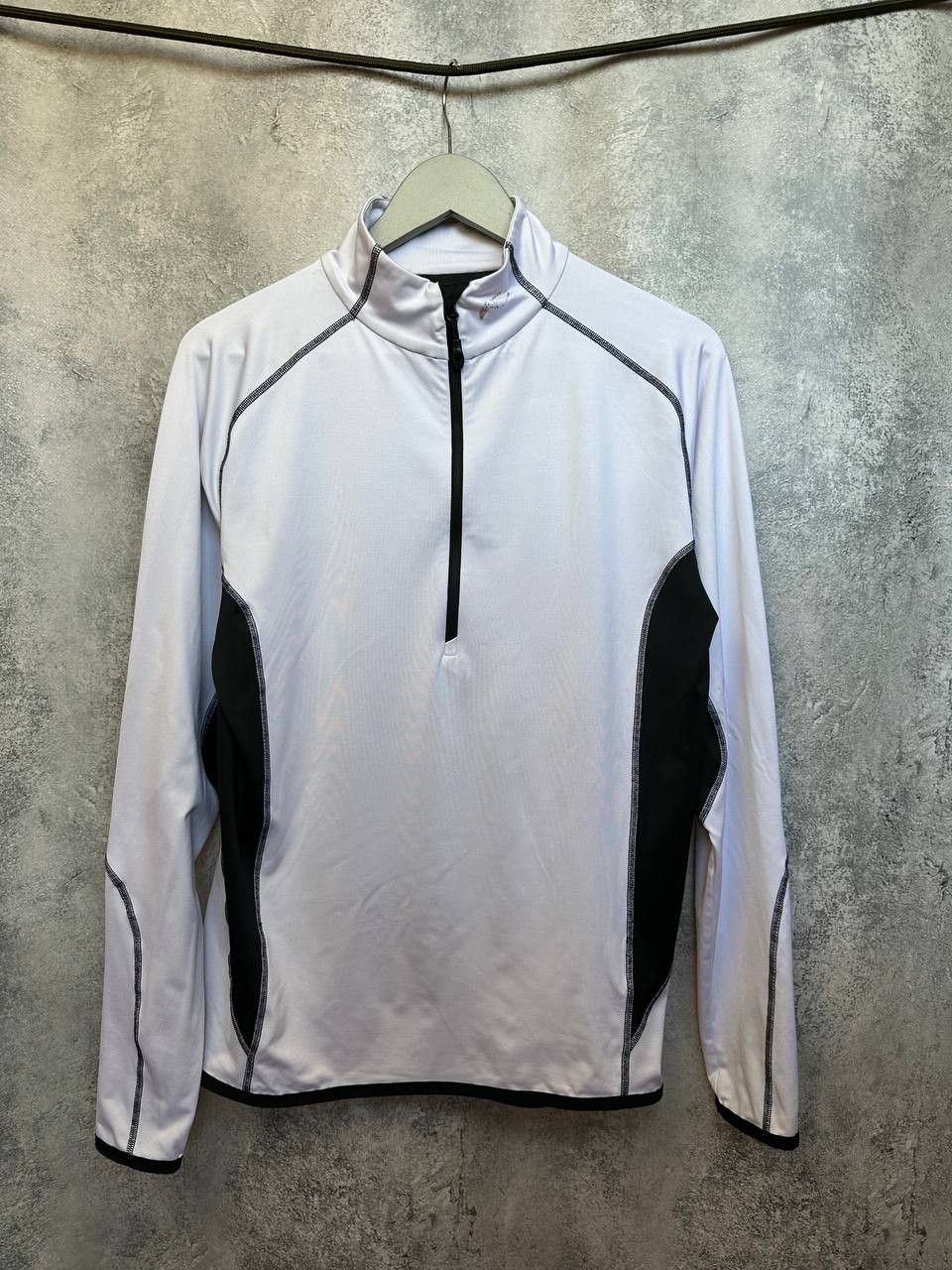 KJUS Kjus Half Zip Track Sweater White/Black Long Sleeve Thermo Size US M / EU 48-50 / 2 - 1 Thumbnail