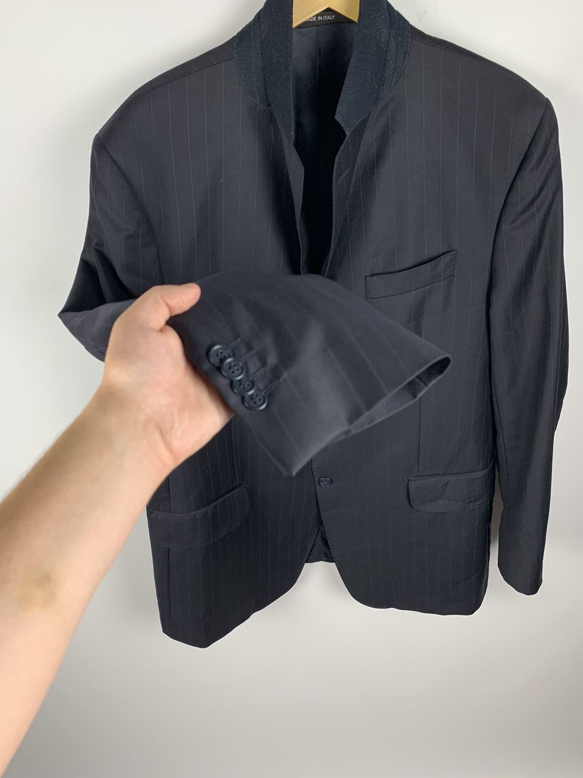 Ermenegildo Zegna Ermenegildo Zegna Wool Blazer Jacket Men’s Size 44R Blue Top Size 44R - 18 Thumbnail