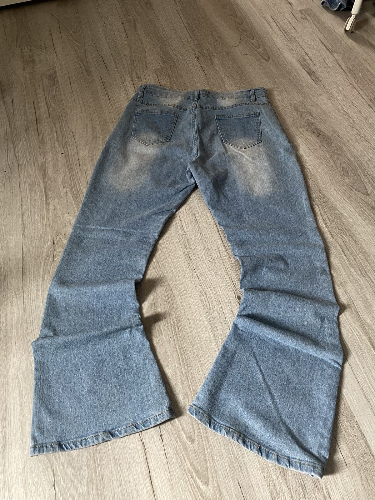 Japanese Brand Inspired By If Six Was Nine Flared Avan Jeans-Y2K Drip Size US 33 - 11 Thumbnail