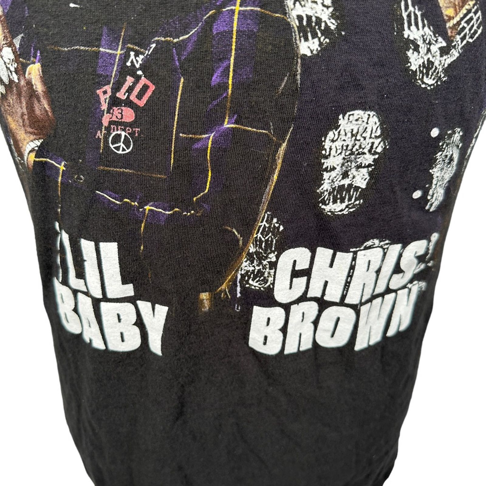 Delta Chris Brown Lil Baby Mens One Of Those Ones T-Shirt Black M Size US M / EU 48-50 / 2 - 6 Thumbnail