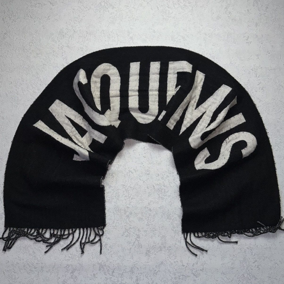 Jacquemus Jacquemus Logo Lana Virgin Wool Scarf Black Size ONE SIZE - 3 Thumbnail