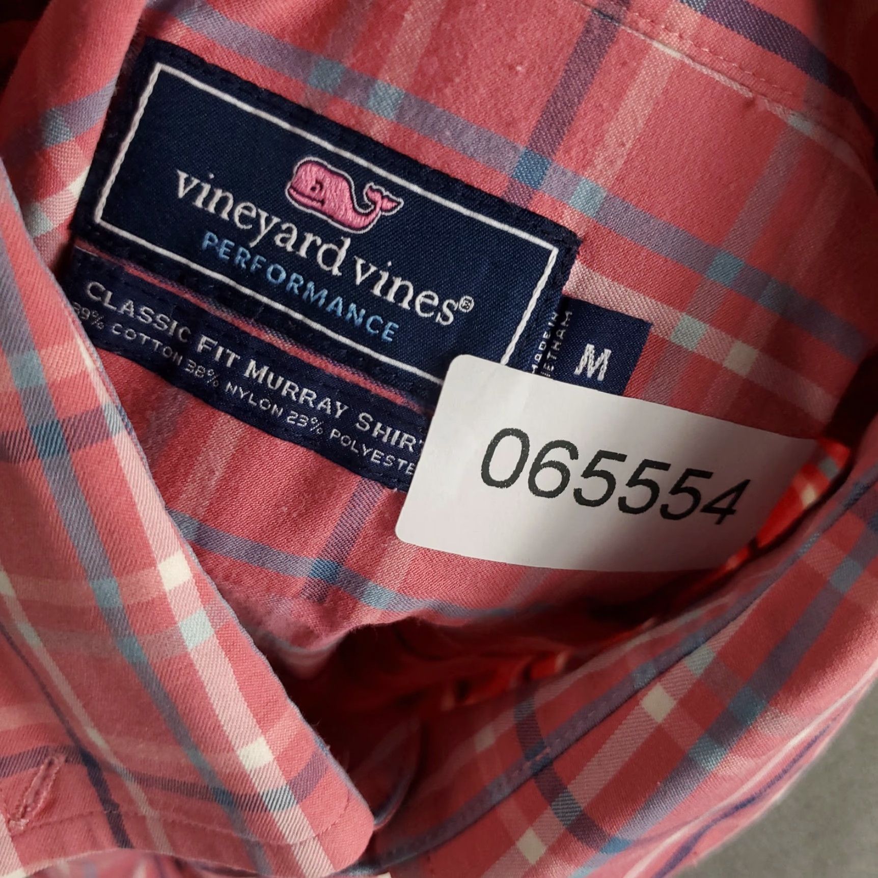 Vineyard Vines Vineyard Vines Shirt Mens Size Medium Pink Plaid Casual Button Up Long Sleeve Size US M / EU 48-50 / 2 - 7 Thumbnail