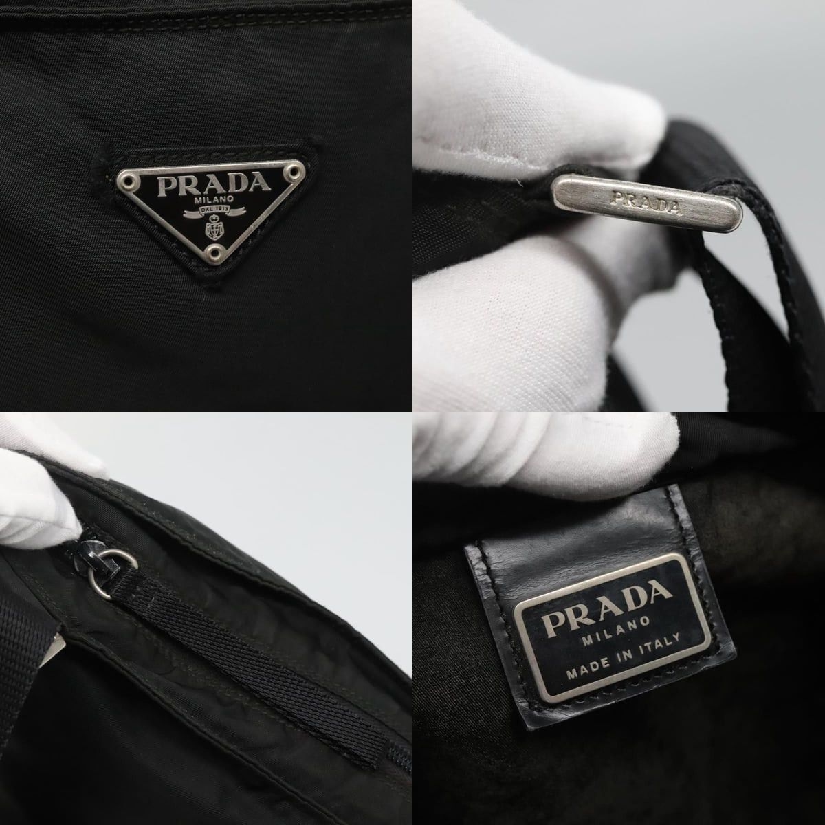 Prada PRADA Shoulder Bag Nylon Black Silver Size ONE SIZE - 11 Thumbnail