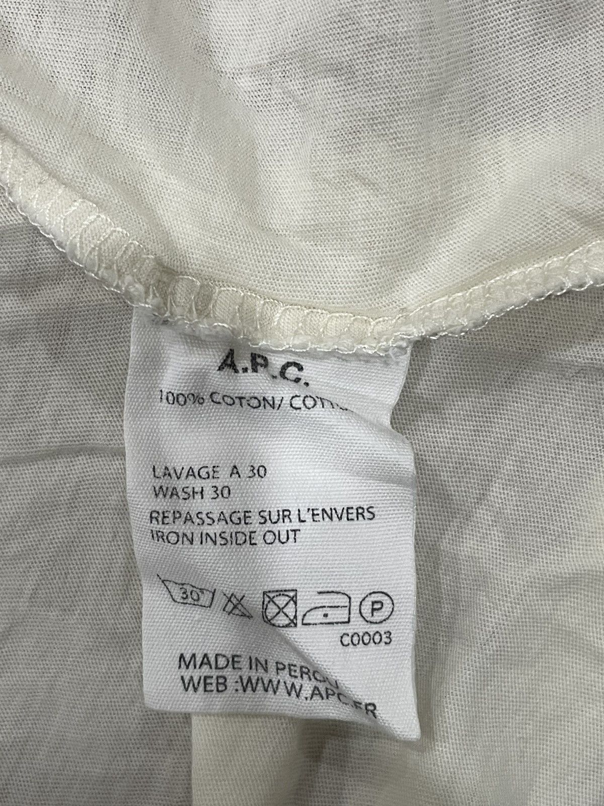 A.P.C. × Designer × Vintage A.P.C Tshirt Size US S / EU 44-46 / 1 - 5 Thumbnail