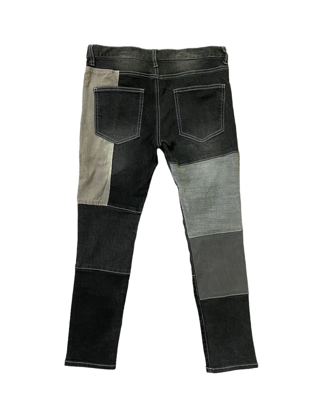 Designer × Japanese Brand Send Offer 👉 Cavaria Reconstructed Denim + Velvet Skinny Size US 28 / EU 44 - 2 Thumbnail